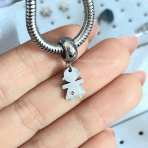 BERLOQUE MENINA PEDRA ROSA