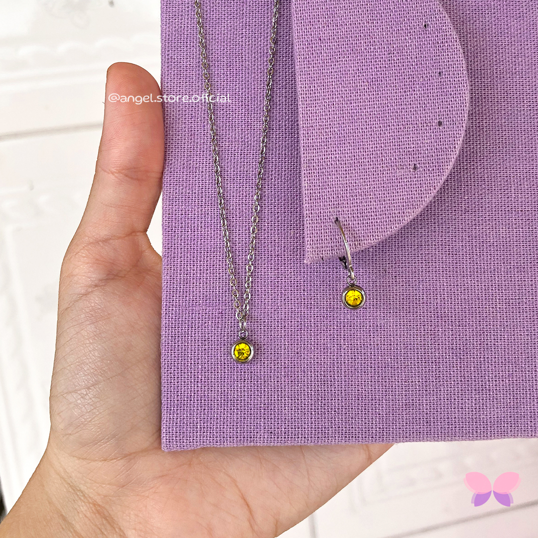 CONJUNTO PONTO DE LUZ AMARELO