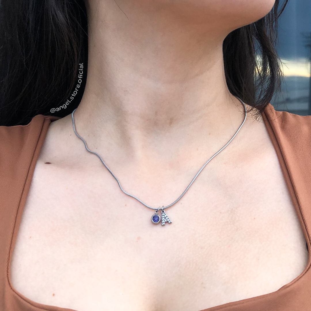 COLAR INICIAL CRAVEJADO