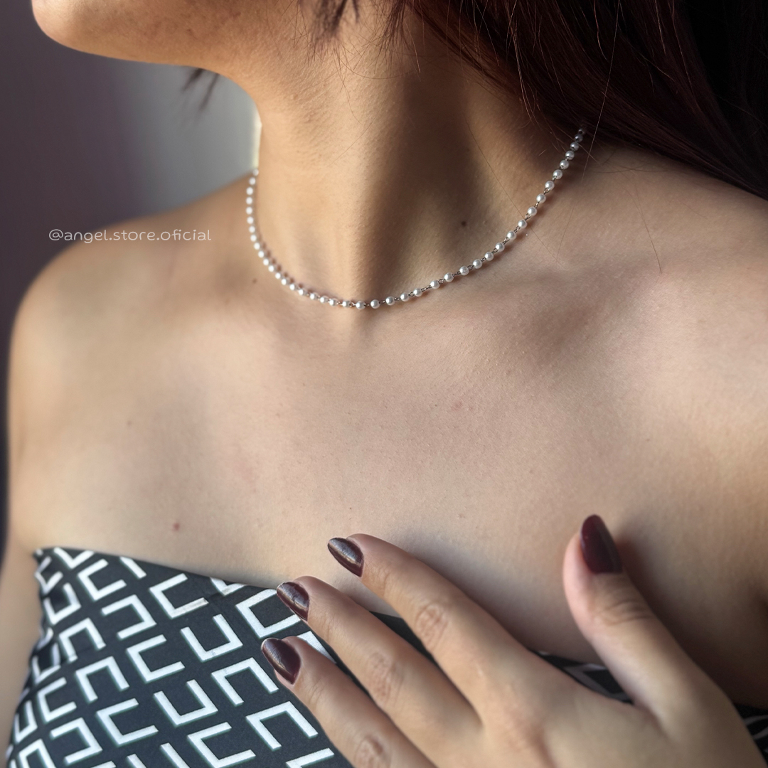 COLAR MINI PEROLINHAS