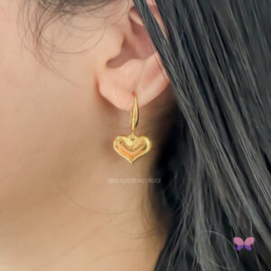 BRINCO CORAÇÃO LOVE DOURADO