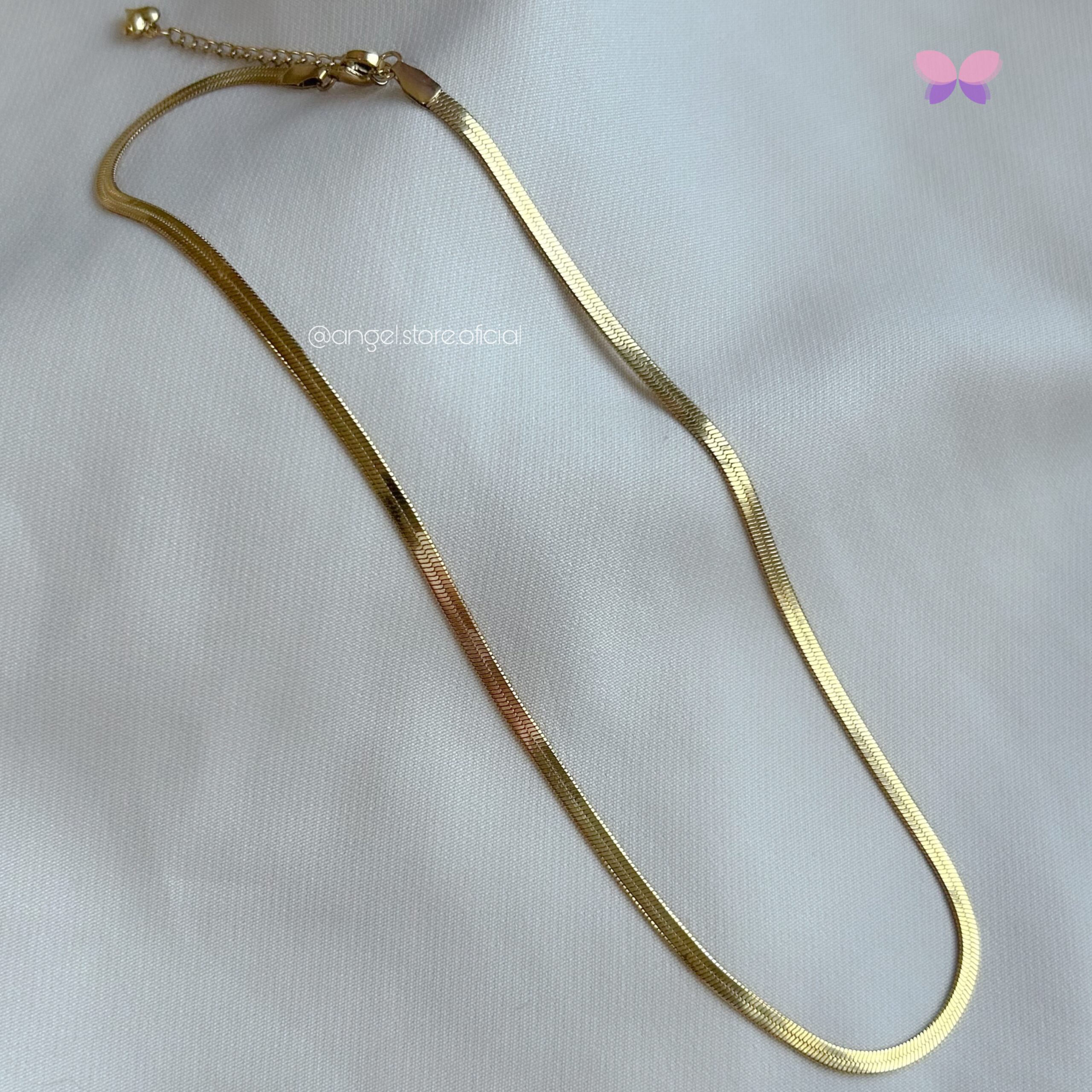 COLAR FITA 3MM DOURADO