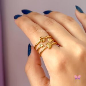 ANEL ECLIPSE DOURADO