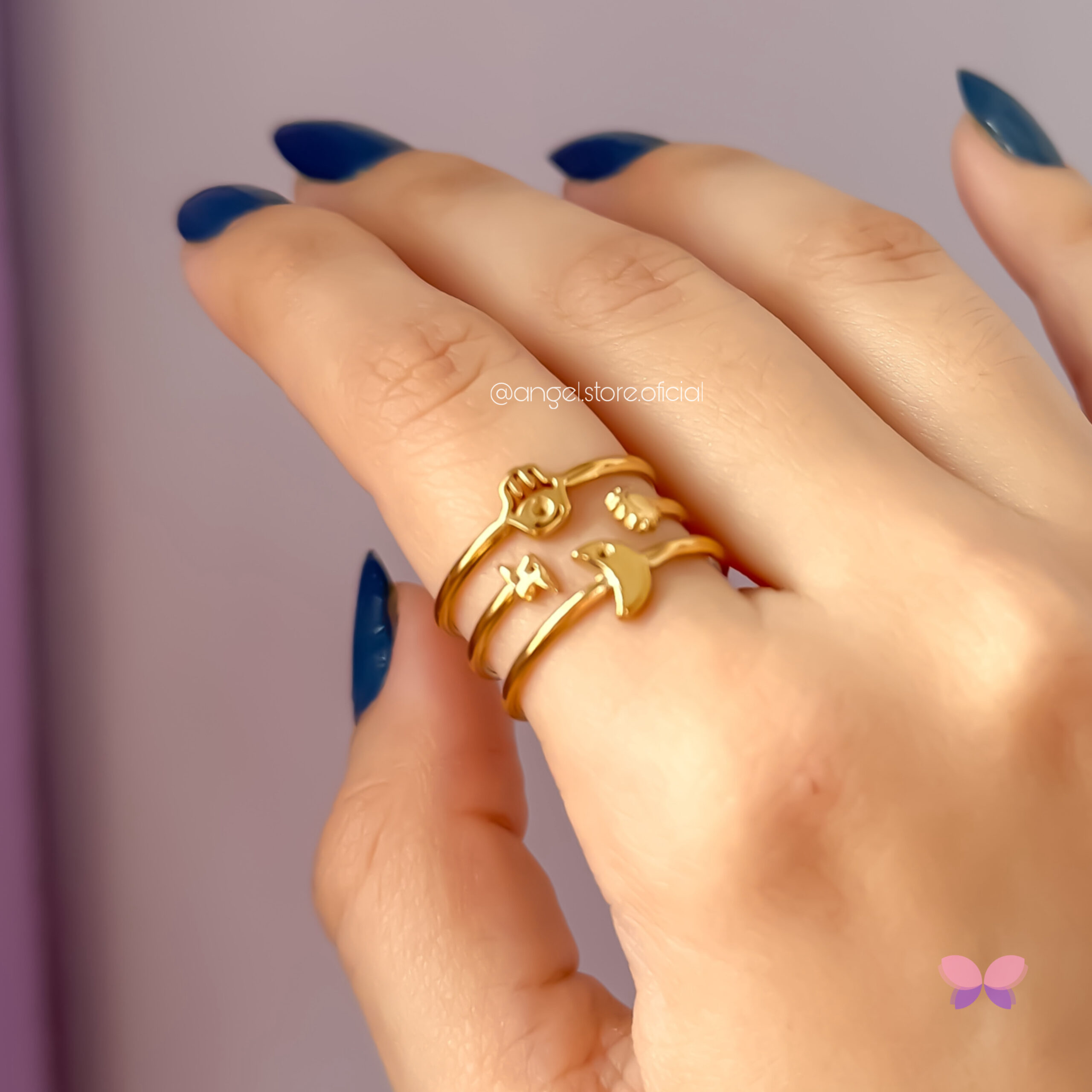 ANEL ECLIPSE DOURADO