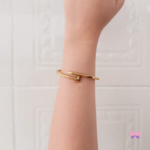 BRACELETE PREGO DOURADO