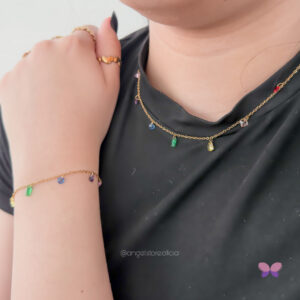 CONJUNTO RAINBOW DOURADO